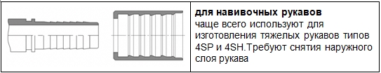 Муфты для навивочных РВД, 4SP, 4SH